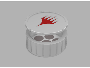 mtg centrifugar d20 vida mostrador 7 caso funda mtgcounters caja 3d print model - Mito3D