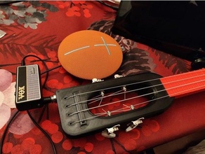 improved travelele pickup 3d printed ukulele music musical instrument 3d print model - Mito3D