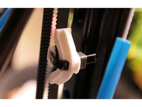 universal adjustable belt tensioner kossel prusa ultimaker ziptie zip tie 3d print model - Mito3D