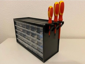 Schraubendreher Halter Unterstützung Stanley Schublade Schubladen Veranstalter Werkzeug 3d print model - Mito3D