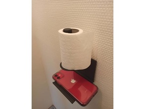 Toilette Papier Halter Unterstützung 3d print model - Mito3D