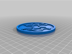 serotonin structure coaster holder chemical 3d print model - Mito3D
