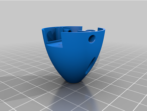 cône hélice grincheux hm fileur mittelteil 35mm pliant soutenir 3d print model - Mito3D