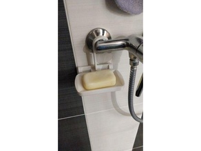 shower tap soap holder tray 3d print model - Mito3D