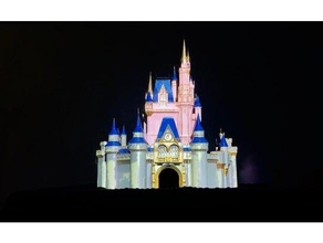 castelo Cinderela Disney luz valsa 3d print model - Mito3D