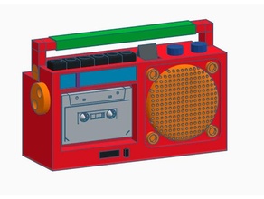 radio cassette petites maisons diorama minniature 3d print model - Mito3D