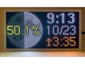 LED matriz cuadro 32x64 p5 panel 3d print model - Mito3D