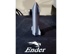 spacex starship cura rocket solidworks space 3d print model - Mito3D