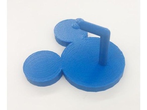 mickey rato arco cabelo suporte azul Disney 3d print model - Mito3D