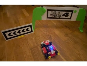 mario kart live circuit gates 3d print model - Mito3D