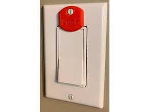 decora light switch lock lighting 3d print model - Mito3D