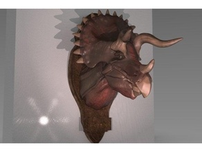 tricératops dinosaure jurassique 3d print model - Mito3D
