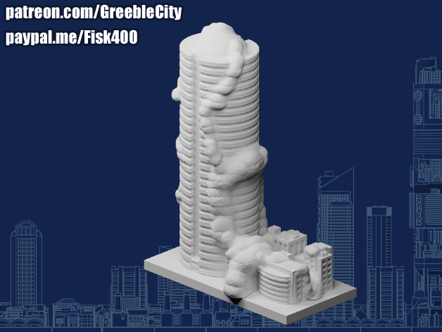 greeblecity goutte 3D print model - Mito3D