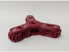 herringbone gear fidget spinner gears mechanical toy 3d print model - Mito3D
