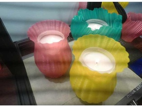 anziché vaso candela titolare supporto fancyvase remix waza 3d print model - Mito3D