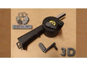 winch handle barbecue fan air blower 3d print model - Mito3D