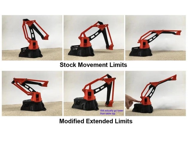 parts extended limits eezybotarm mk2 3D print model - Mito3D