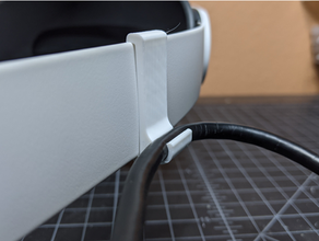 quest 2 elite strap cable clip oculus link quest2 vr headset wire 3d print model - Mito3D