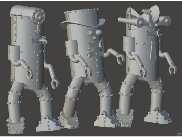 chair Gordon robots optionnel vilain morceaux 3D print model - Mito3D