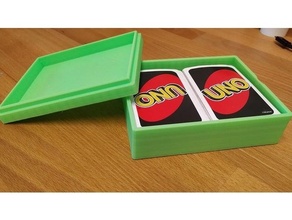 Facile carte boîte espace rangement jeu cartes Jeu organisation organisateur jouer petit pièces récipient outils uno 3d print model - Mito3D