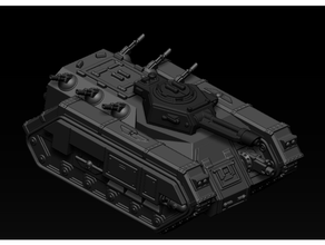 epic scale mechanized infantry vehicle 40k armageddon imperial guard 3d print model - Mito3D