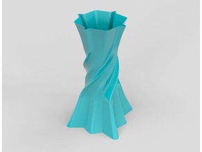twisted vase flowerpot flowers flower pot vases future organic modeling shape 3d print model - Mito3D
