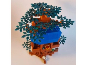 albero Casa mattone Lego compatibile 3d print model - Mito3D