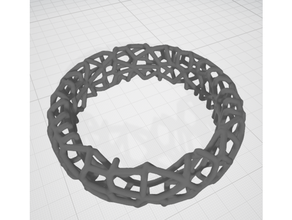 anillo voronoi joyería joya 3d print model - Mito3D