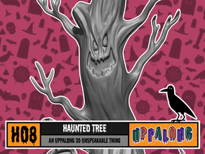 haunted tree halloween decoration spooky holiday monster monsters 3d print model - Mito3D