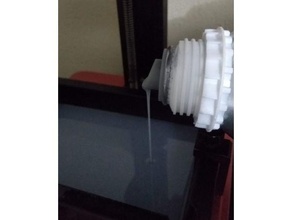 resina bottiglia versare becco stile 2 polvere cap 3d print model - Mito3D