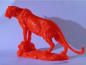 leopardo fotogrametría 3d escanear animal 3d print model - Mito3D
