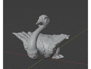swan goose 3dmodel bird blender 3d print model - Mito3D