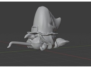 sorcier gnome mixeur Halloween effrayant sorcière 3d print model - Mito3D