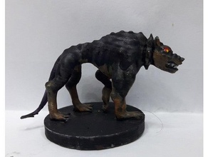 yeth hound - chien hurleur dandd miniature pathfinder 3d print model - Mito3D