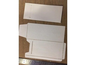 corte laser vertical envelope cortar dinheiro papel 3d print model - Mito3D