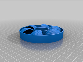golf pelota ventilador modificación hardware 3d print model - Mito3D