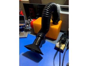 diy hepa solder fume extractor 120mm fan exhaust soldering station 3d print model - Mito3D
