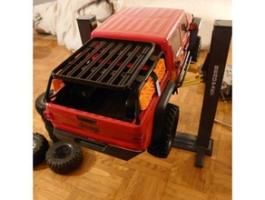 Spitzenreiter scx 10 iii Gladiator 110 axial Bett Gestell Crawler Jeep Fernbedienung Steuerung Dach Rahmen Wrangler 3d print model - Mito3D