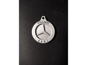 Schlüsselbund Mercedes 3d Schlüsselanhänger Drucker Drucken Wagen angepasst Logo Benz Emblem 3d print model - Mito3D