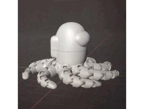 us pulpo amonctopus articulado cuerpo muerto flexible tentáculo tentáculos 3d print model - Mito3D