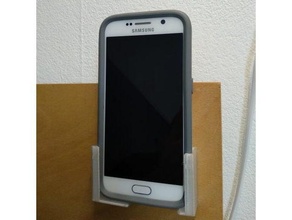 phone parede cabide 3d print model - Mito3D