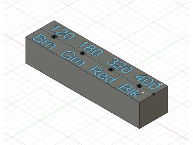 sanding wheel block bur dremel holder 3D print model - Mito3D