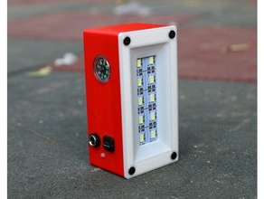 faça bolso dimensionado solar emergência luz acampamento lanterna abrir verde energia 3d print model - Mito3D