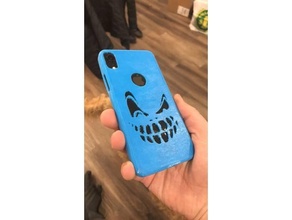 iphone xr case - spooky halloween phone 3d print model - Mito3D