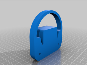 steering wheel snapoff wall mount 3d print model - Mito3D