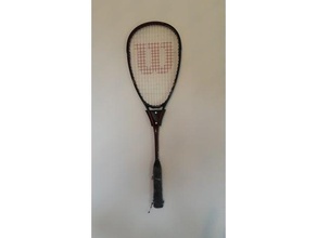 wilson squash raqueta pared montar 3d print model - Mito3D