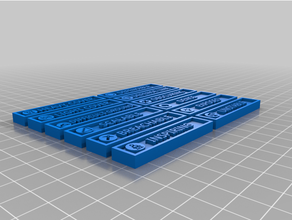Kriegshammer 40k 9th Auflage Terrain Etikette Token 3d print model - Mito3D