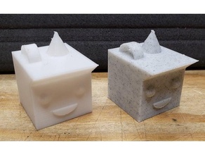 teste cubo impressão xyz 3d print model - Mito3D