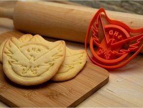 division shd insignia cookie cutter cookiecutter cookies 3d print model - Mito3D