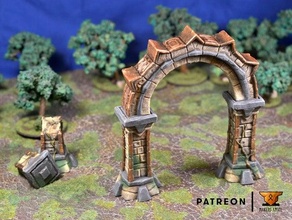 unutulmuş tapınak şakak mabet Ayarlamak manzara Bedava parçalar yaş Sigmar Aztek Zindanlar ejderhalar yol bulucu Patreon rol yapma oyunu yüksek melek arazi savaş oyunları Warhammer 3d print model - Mito3D